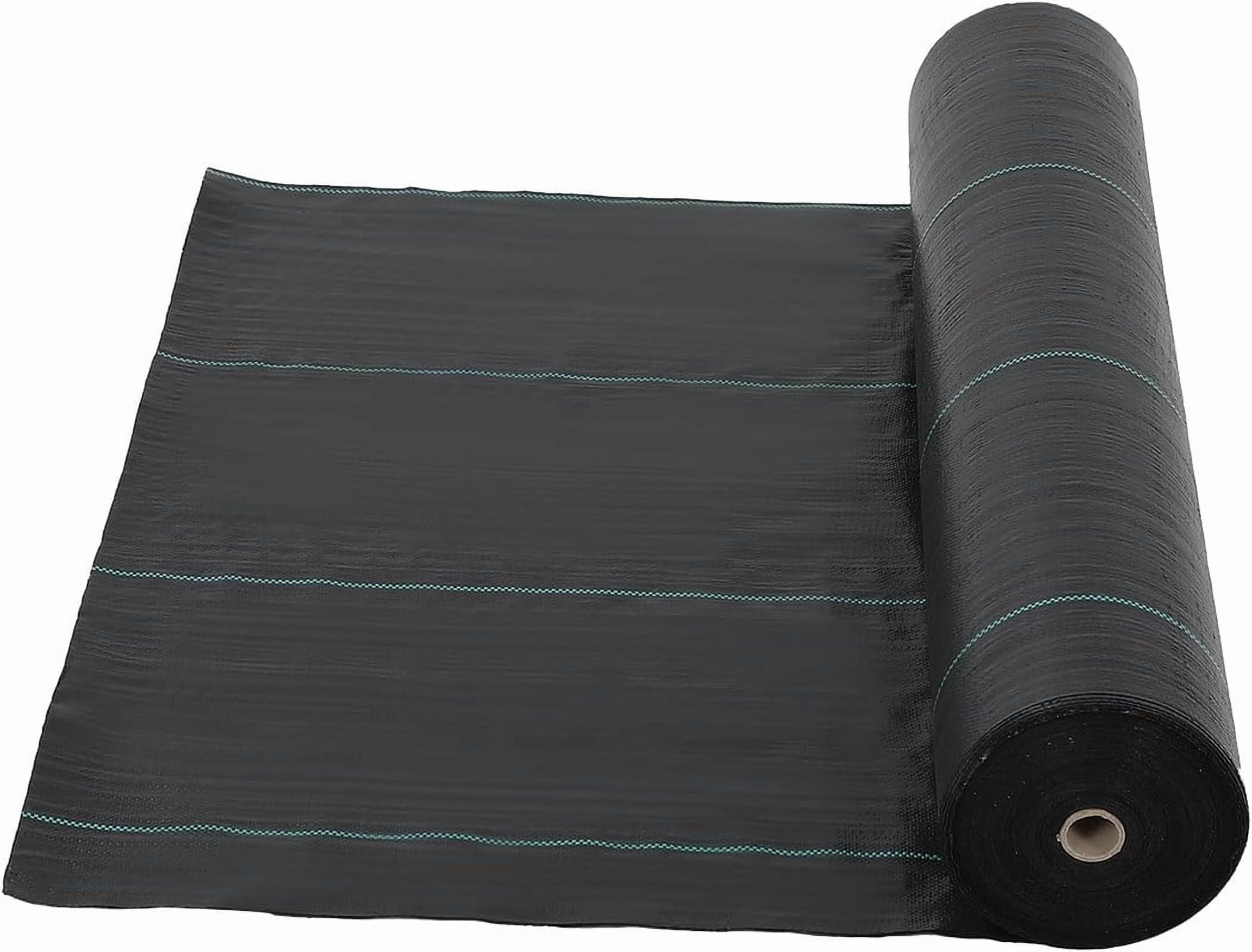 Towallmark Weed Barrier Landscape Fabric, 4FT X 250FT 5oz Heavy Duty Ground Cover, High Permeability Weed Control Fabric For Flower Beds Driveways Gardens