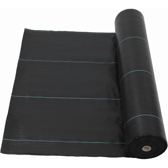 Towallmark Weed Barrier Landscape Fabric, 6.5FT X 330FT Heavy Duty 3.2oz Ground Cover, Premium Weed Block Gardening Mat For Erosion Control Superior Weed Prevention