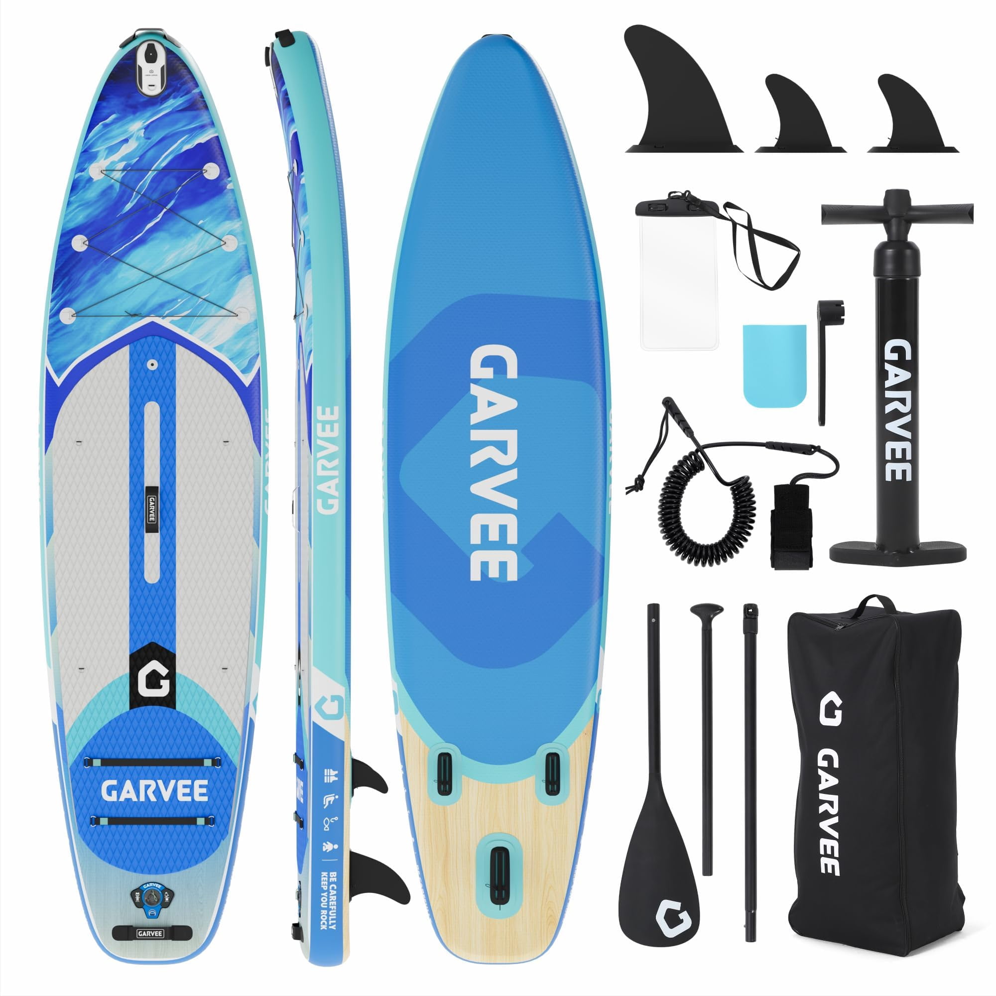Towallmark Wide Stable Inflatable Paddle Board, 450LB Weight Capacity, All-Around SUP for Beginners & Families, Includes Premium Paddle, Pump, Backpack & Camera Mount