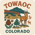 thumbnail image 1 of Towaoc Colorado Keepsakes Souvenir Vinyl Sticker – Destination Travel Keepsake Collectible (3-Inches Wide), 1 of 3