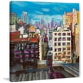 thumbnail image 1 of "Towards the Freedom Tower" Painting Print on Wrapped Canvas, 1 of 7