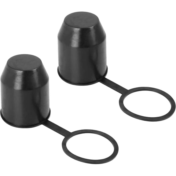 Towball Cover for Car Truck Boat, High-Quality Plastic Material Drawbar Protection Easy to Install, Universal Rv Trailer Hitch Ball Cover Waterproof and Dustproof (2Pcs)
