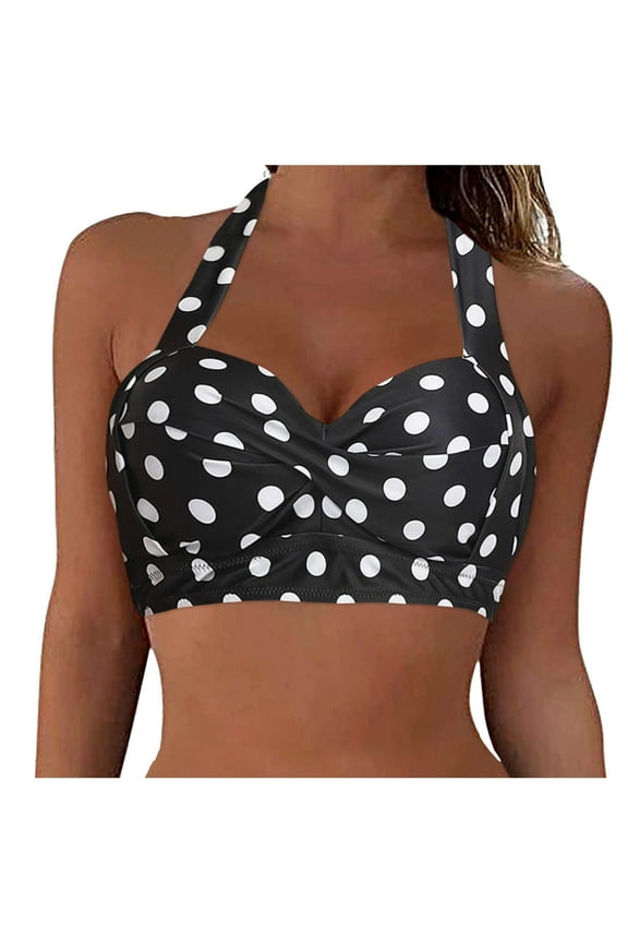 Halter Bikini Top Push Up Swimsuit Top (Women's)