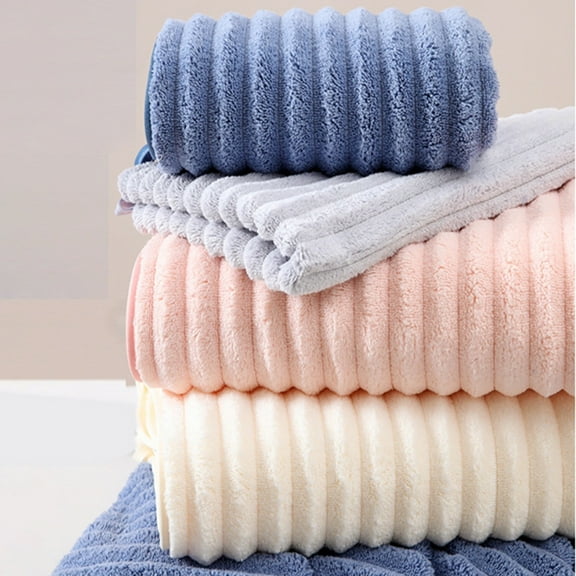 Towel*1 Piece Toalla De Baño De Terciopelo Coral A Cuadros De Piña Toalla De Baño De Algodón Towel