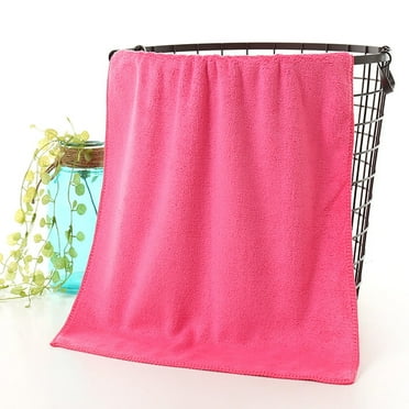 Towel 1PC Bathing Towel Shower Absorbent Superfine Fiber Soft Comfortable Bath Towel Pink One Size More Bath Towel, Hand Towel, Washcloth in Our Store Wtsjunt