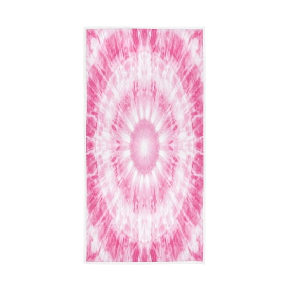 Towel 30x15 Inch Face Towel Hand Towel Bath Towels Hand Bath Towels Single-Sided Printed Towels, Lightweight, Breathable and Absorbent Beautiful Pink Tie Dye