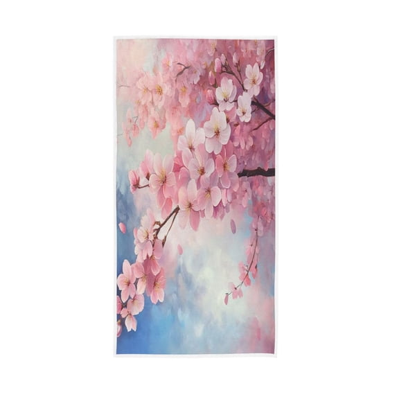 Towel 30x15 Inch Face Towel Hand Towel Bath Towels Hand Bath Towels Single-Sided Printed Towels, Lightweight, Breathable and Absorbent Super Beautiful Cherry