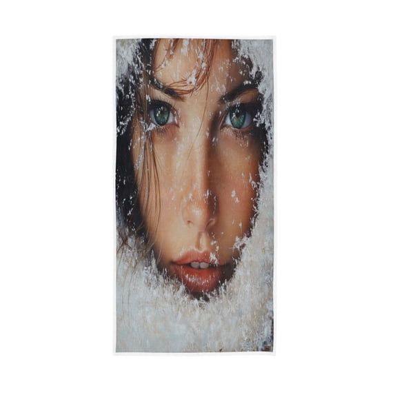 Towel 30x15 Inch Face Towel Hand Towel Bath Towels Hand Bath Towels Single-Sided Printed Towels, Lightweight, Breathable and Absorbent Winter Beauty