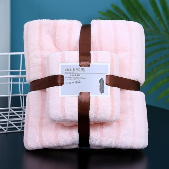 Towel (35*75Cm),Coral Velvet Suit Gift Towel Gift Soft Absorbent Son & Mother Towel Set,Coral Fleece Towel (35*75Cm)