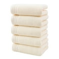 thumbnail image 1 of Towel, 5 Pack 100% Cotton | Thick | Soft | Quick Dry, Towels for Bathroom, Dorm Room Essentials, 1 of 8