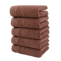 Towel, 5 Pack 100% Cotton | Thick | Soft | Quick Dry, for cottonroom, Dorm Room Essentials