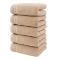 thumbnail image 1 of Towel, 5 Pack 100% Cotton | Thick | Soft | Quick Dry, for cottonroom, Dorm Room Essentials, 1 of 5