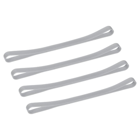 Towel Bands(4 Pack), Rubber Towel Clips for Travel, Beach Vacation, Grey