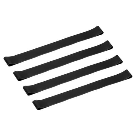 Towel Bands 4Pcs, Rubber Towel Clips for Travel, Beach Vacation, Black