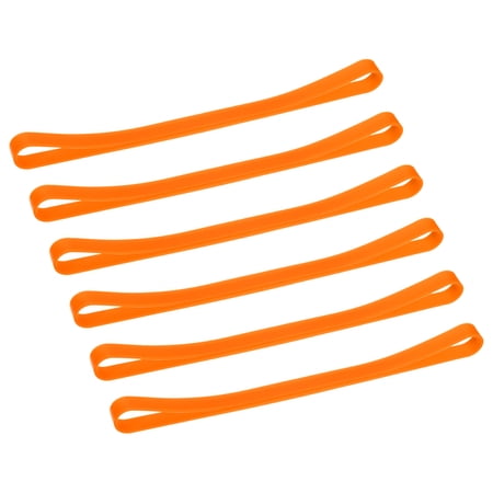Towel Bands(6 Pack), Rubber Towel Clips for Travel, Beach Vacation, Orange