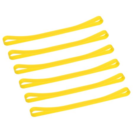 Towel Bands(6 Pack), Rubber Towel Clips for Travel, Beach Vacation, Yellow