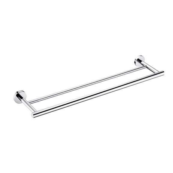 Towel Bar, 23.6 Inch Wall Mounted Stainless Steel Bathroom Towel Rack, Rust-Resistant Chrome Finish Hanging Rail for Bathroom, Kitchen, Laundry Room and Bedroom Storage Organization