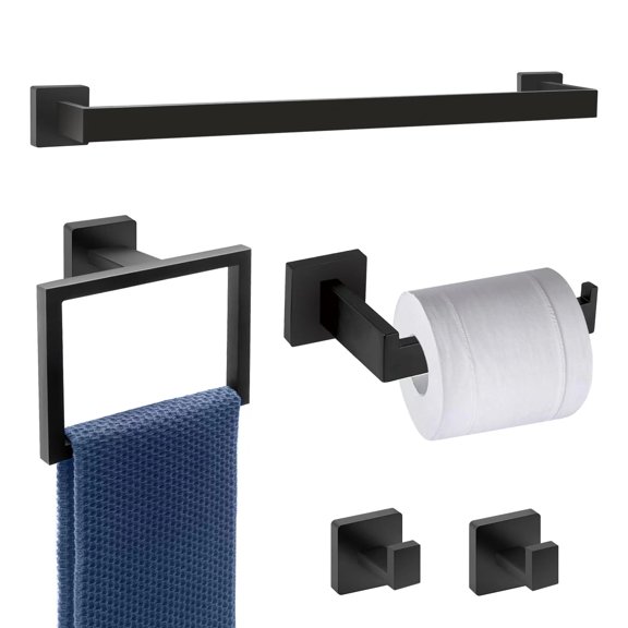 Towel Bar Set - Bathroom Accessories,Stainless Steel Wall Mounted Bathroom Towel Rack Set