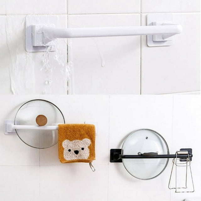 Towel Bar with Suction Cup for Bathroom Kitchen Household Hanger Free
