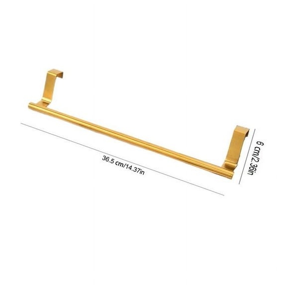 Towel Bars Perforation- Hanging Stainless Steel Towel Rack/Rag Hanger/Cabinet Door Back Towel Bar 4 Colors Size