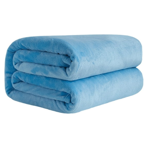 Towel Blanket, Air Conditioning Blanket Sky Blue 50*70, Conditioner Comforter Soft Blanket Lightweight Microfiber Flannel For Bed Couch And Bedroom Suitable For Adults, 1 Blanket