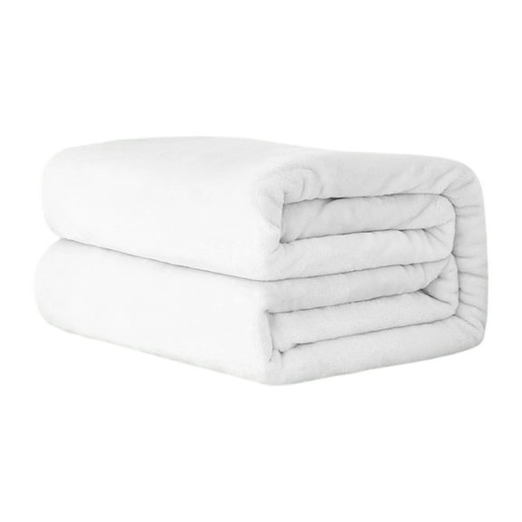Towel Blanket, Air Conditioning Blanket White 50*70, Conditioner Comforter Soft Blanket Lightweight Microfiber Flannel For Bed Couch And Bedroom Suitable For Adults, 1 Blanket