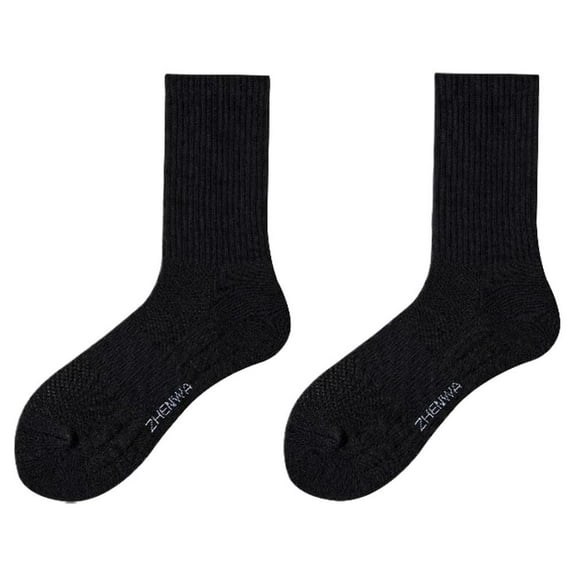 Towel Bottom Socks Mens Sports Socks White Long Tube Socks
