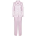 thumbnail image 1 of Towel City Womens Satin Long PJ Set, 1 of 3