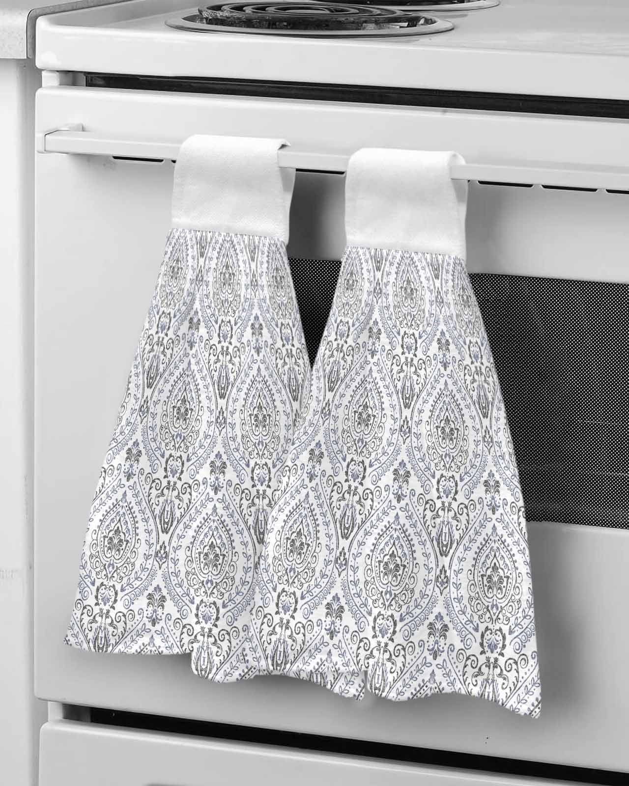 Towel Cleaning Towel Texture Gradient Towel Hanging Dry Baroque Kitchen ...