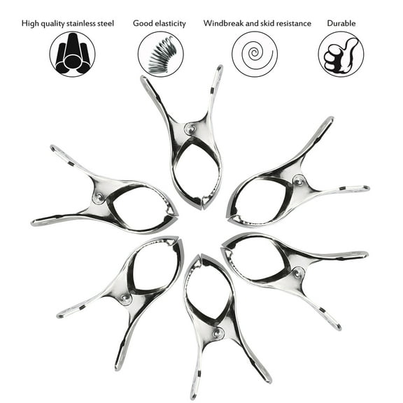 Towel Clip Giant Beach Bulk Towels Grippers Chair Outdoor Clothespin Organizer Large Clips