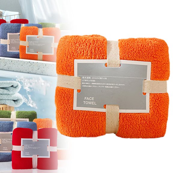 Towel Cm 36 X Large 80 Uses for Soft Kitchen,Dining Room & Bar Sustainable Towel Towel With Hand Towel Coral Velvet Towel Broked Polyester Knitted Japanese Water Soft,Practical for Daily Use