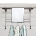 Bronze Towel Door Hanger: Rack Bar, 5 Hooks, No Assembly, 17in Wide ...