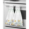 thumbnail image 1 of Towel Dry Quick Kitchen Bathroom for Towel Hanging Fabric Microfiber Towel Hand Golden Rose Flower, 1 of 7