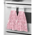 thumbnail image 1 of Towel Dry Quick Kitchen Bathroom for Towel Hanging Fabric Microfiber Towel Hand Golden Rose Flower, 1 of 6