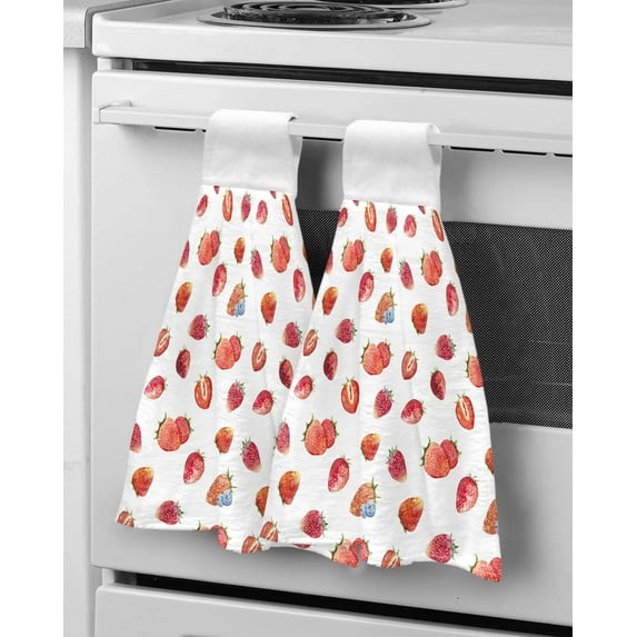 Towel Dry Quick Kitchen Bathroom for Towel Hanging Towel Fabric Microfiber Towel Hand Leaf Branch Flower Cartoon