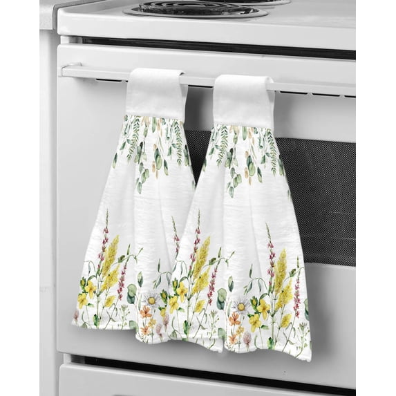 Towel Hand Absorbent Soft Kitchen Towels Microfiber Dry Quick Towel Hand Blue Stripes Farmhouse