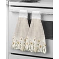 thumbnail image 1 of Towel Hand Absorbent Soft Kitchen Towels Microfiber Dry Quick Towel Hand Plaid Grain Wood Retro Coffee, 1 of 6