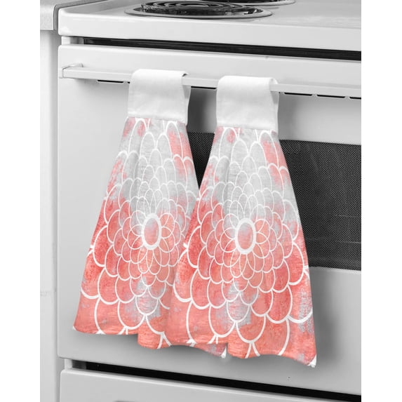 Towel Hand Absorbent Soft Kitchen Towels Microfiber Dry Quick Towel Hand Texture Rooster Vintage Farm