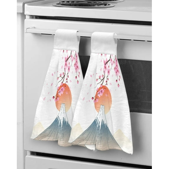 Towel Hand Microfiber Towel Wipe Rag Lazy Towel Kitchen Absorbent Household Towel Hand Butterfly Bouquet Flowers