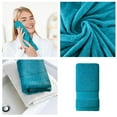 thumbnail image 1 of Bathroom Hand Towels Set for Everyday Use in Turquoise - Soft Absorbent Solid Towel for Guest and Family Use, 1 of 4
