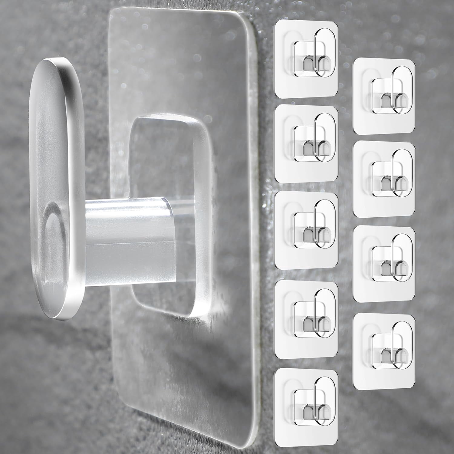 Towel Hook/Adhesive Hooks - Wall Hooks for Coat/Robe/Towels Stick on ...