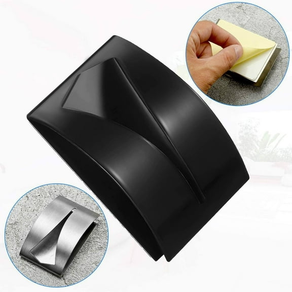 Towel Hook Holder Grabber Self Adhesive Stainless Steel Kitchen Dish Towel Holder Rack Wall Mount Towel Hangers Tea Towel Holder for Bathroom Kitchen, Non-Drilling, Black