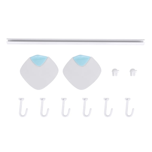 Towel Hook Holder Strong Adhesive Suction Cup Rack Bathroom Kitchen Sucker Hanger(White)