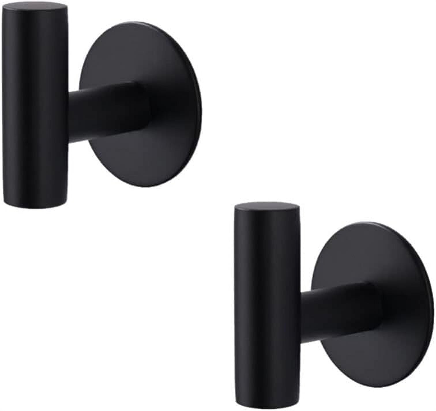 ABPETE Stainless Steel Coat/Robe Clothes Hook For Bath Kitchen Modern Hotel Style Bathroom Double Towel Hook Wall Mounted Black Gold Ag1407b Bd - View #12