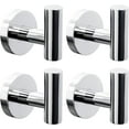 thumbnail image 1 of Towel Hooks for Bathroom,4 Packs Wall Mount Towel Holder,Black Matte Wall Robe Hook,Stainless Steel Heavy Duty Door Hanger Towel Hook for Kitchen, Bedroom,Hotel,Pool,Coats, 1 of 8