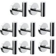 thumbnail image 1 of Towel Hooks Bathroom Coat Robe Wall Hook Stainless Steel Heavy Duty Door Hanger Towel Robe Clothes Cabinet Closet Sponges Rack for Bathroom Bedroom Kitchen Hotel Pool 4 Packs Matte Black, 1 of 6