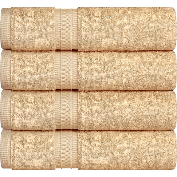 Towel and Linen Mart 100% Cotton 6 Pack Bath Towel Set, Quick Dry, Super Absorbent, Light Weight, Soft, (27 x 54 Pack of 6) Beige, White, Grey, Sky Blue, SAGE Green, Navy