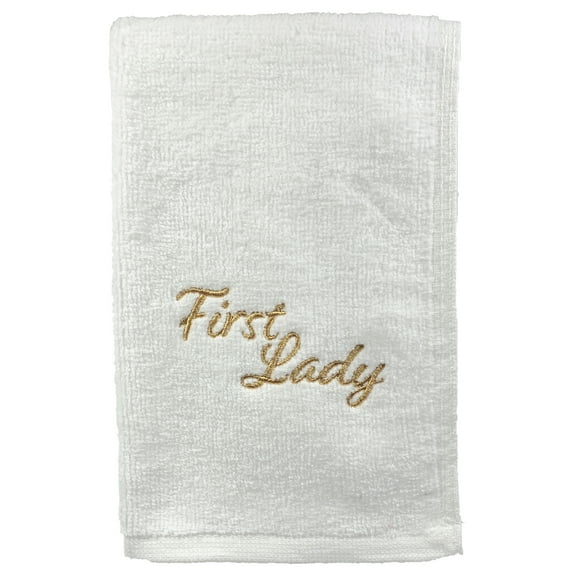 Towel-Pastor-First Lady-White