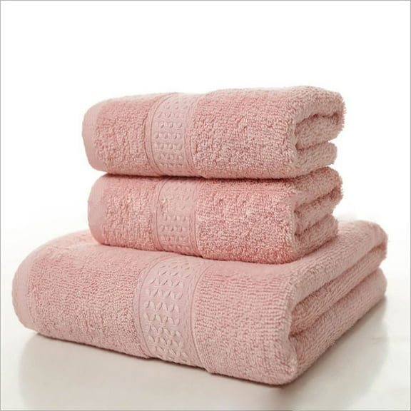 Towel Polyester Towel Cotton Towel,Bath Towel,Pink 34 * 34Cm