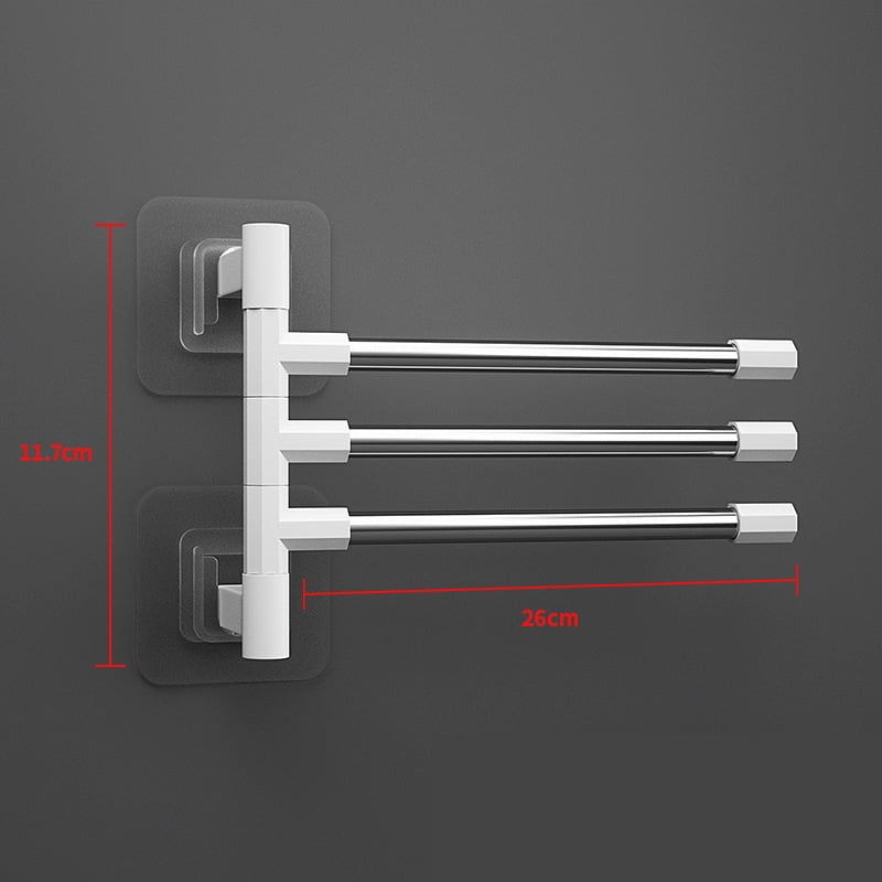 Towel Rack Bathroom Accessories Sets Kitchen Wall Shelf Without ...